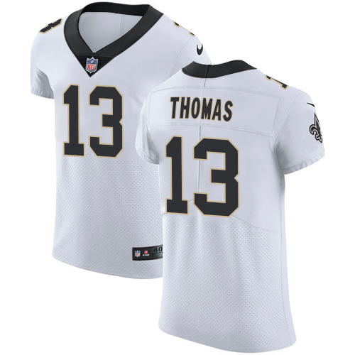 Nike Saints #13 Michael Thomas White Men's Stitched NFL Vapor Untouchable Elite Jersey - Click Image to Close
